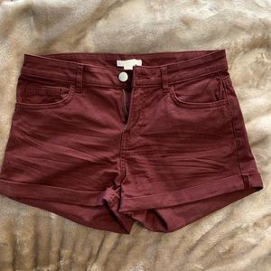 NWOT Maroon Shorts